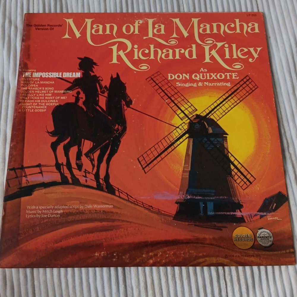 The Golden Records Version of Man Of La Mancha LP - 1972